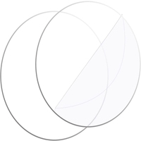 Disques acryliques ronds personnalisés, cercles acryliques transparents ou colorés, disques en plexiglas ronds, disques acryliques circulaires vierges