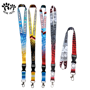 Tùy chỉnh dây buộc Keychain dây đeo cổ bán buôn tùy chỉnh Polyester đẹp cầu vồng dây buộc cổ với truyền nhiệt in logo - Product Image 5