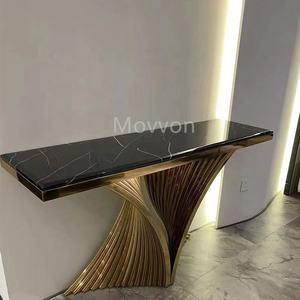 שיש מסדרון פינת מסוף שולחן סלון דקורטיבי שולחן קונסולת שולחן עבור ריהוט סלון - Product Image 2