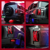 Luz Trasera LED Modificada para JC Tank 300 Xuan Yuan, Conjunto de Luz Trasera con Lente Roja, Nueva y de Alta Calidad para Tank 300, Piezas para SUV Todoterreno