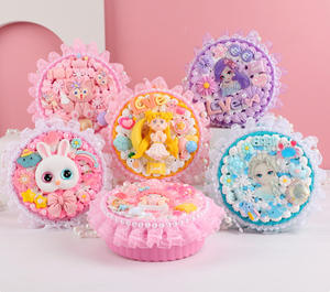 Kit de loisirs créatifs pour enfants : Sac <span class=keywords><strong>à</strong></span> main princesse en colle crème, jouet fait main pour petite fille, matériaux d'artisanat pour la maternelle, boîte <span class=keywords><strong>à</strong></span> <span class=keywords><strong>bijoux</strong></span>, boîte colorée - Product Image 3