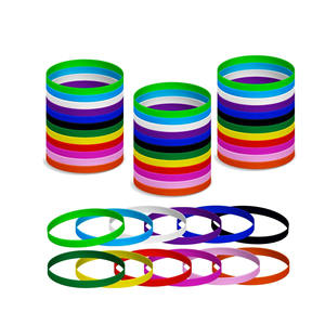 Pulseras de goma profesionales Pulsera de silicona Personalizada para dentición Regalos promocionales - Product Image 1