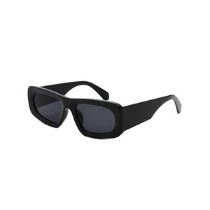 Faelon - Lunettes de soleil rectangulaires rétro étroites et carrées tendance - Product Image 4