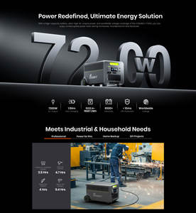 Batterie LiFePO4 Fossibot F7200 de 5222 Wh, prend en charge <span class=keywords><strong>les</strong></span> normes américaines et européennes, haute puissance + station d'alimentation portable multi-scénarios - Product Image 6