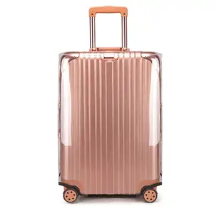 Rõ ràng PVC hành lý Bìa bảo vệ du lịch trong suốt hành lý bảo vệ cho bánh Vali