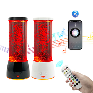 J & R Novel 6 "Decoración colorida Novedad Batería moderna LED RGB Lámpara de volcán de mesa - Product Image 1