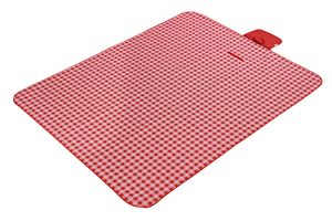 Couverture de pique-nique surdimensionnée à carreaux rouges, imperméable, pliable, anti-sable, pour la plage et le camping - Product Image 3