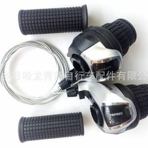 Palanca de cambios para bicicleta, 7 velocidades, aleación de aluminio, dial de posicionamiento, empuñaduras duraderas para bicicleta de montaña - Product Image 5