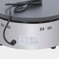 Machine de crêpière à gaz antiadhésive à tête unique à température réglable automatique commerciale