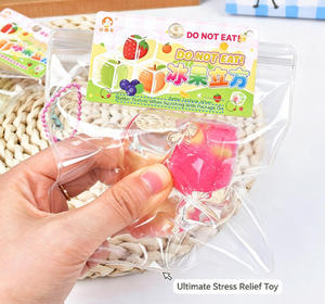Cubos de Hielo de Frutas Realistas, Juguete Antiestrés con Formas de Frutas, Cubo de Silicona Transparente, Alivio del Estrés para Niños Unisex de 5 a 7 Años - Product Image 5