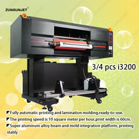 Yeni dijital A1 24 inç 60 cM 60 cm 3 4 kafaları I3200 rulodan ruloya Uvdtf Uv Dtf etiket baskı yazıcı laminar Uv Dtf ile