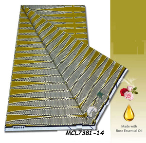 Nuevo Modelo Africano de Tela de Cera Grand Ankara de Alta Calidad con Estampado Satinado, 6 Yardas - Product Image 6