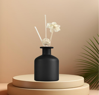 Bouteilles de diffuseur en verre givré rose, noir et blanc de 250 ml, vides et rechargeables, pour huiles essentielles