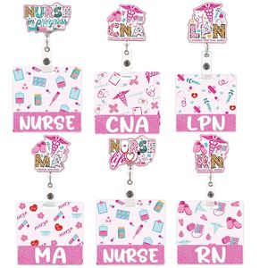 Custom <strong>Your</strong> Design UV Printed Nurse Card Holder Resin for Pendants Designer Anime Keychain Fan Gift Accessories - Product Image 1