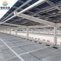 Structure de carport solaire en métal sur mesure Hengfan, système de stationnement certifié CE, garantie 10 ans, durée de vie 20-25 ans
