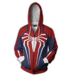 Nuova <span class=keywords><strong>felpa</strong></span> con cappuccio Unisex con cerniera Cosplay <span class=keywords><strong>Spiderman</strong></span> - Product Image 3