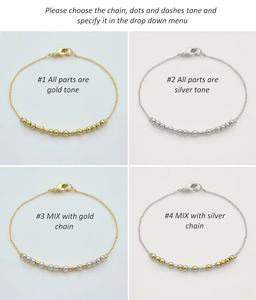 Inspire Jewelry Personalized Morse Code Bracelet for Women Secret Message Custom Dainty Beaded <strong>Friendship</strong> Bracelet Bestie <strong>Gift</strong> - Product Image 4
