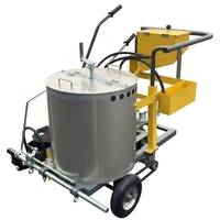 Machine de marquage routier thermoplastique manuelle à pousser pour le marquage des lignes de stationnement et des autoroutes