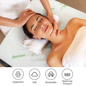 Cubrecolchón <span class=keywords><strong>de</strong></span> Espuma Viscoelástica Refrescante con Tela <span class=keywords><strong>de</strong></span> Viscosa <span class=keywords><strong>y</strong></span> Funda <span class=keywords><strong>de</strong></span> Bambú para Camas <span class=keywords><strong>de</strong></span> Masaje - Product Image 3