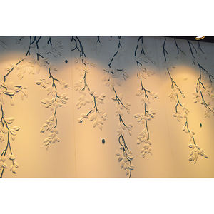 لوحة جدارية من الجلد الزهري ثلاثي الأبعاد من طوكيو أوتيماتشي للفنادق والمطاعم ، جدارية كلاسيكية حديثة عازلة للصوت للفنادق - Product Image 3