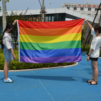 Haute qualité complète pour Pride 3x5 drapeau drapeau arc-en-ciel drapeaux bisexuels LGBT, bannières