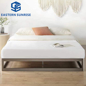 Base de Cama Metálica Resistente Tamaño King, Fácil de Montar, Perfil Bajo, con Soporte Flotante y Láminas - Product Image 2