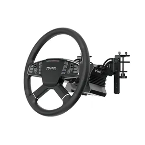 Moza Racing Wheel Trucking Bundle Set Includes R5 Base Tsw Sr-p Lite Dual Pedals <b>Table</b> <b>Clamp</b> with Game Steering Moza Trucking - Product Image 3