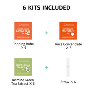 Nouvellement lancé en 2025 Kit de thé aux fruits Boba à saveur rafraîchissante pour <span class=keywords><strong>la</strong></span> réunion de famille et le bricolage de thé aux fruits - Product Image 5