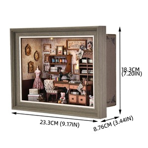 Hamaileon ZR01 Fireside Storycraft 3D rompecabezas de madera DIY nueva innovación marco de fotos luz para decoración del hogar conjunto de regalo - Product Image 2