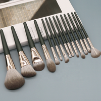 Meilleur ensemble de pinceaux de maquillage professionnels en bois personnalisés de luxe de haute qualité pour les voyages, vegan, marque privée
