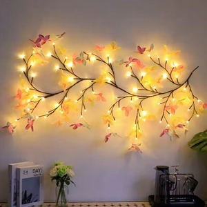 Luz <span class=keywords><strong>LED</strong></span> <span class=keywords><strong>de</strong></span> plástico con forma <span class=keywords><strong>de</strong></span> rama <span class=keywords><strong>de</strong></span> cerezo, para decoración <span class=keywords><strong>de</strong></span> bodas y festivales en interiores y exteriores, con alimentación USB, luz ambiental - Product Image 4