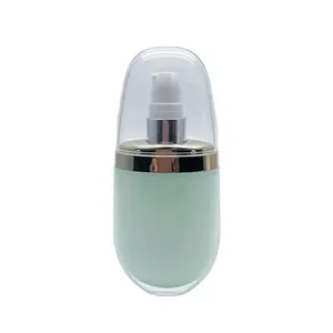 Custom Refillable Cosmetic Pump Lotion Bottle Suns 50 ml Bottle Sunscreen Plastic Acrylic Foundation Bottle