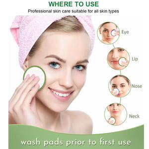 Meilleures ventes Hot Seller Ensemble de tampons démaquillants doux et réutilisables en <span class=keywords><strong>coton</strong></span> pour les yeux - Product Image 4