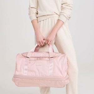 Custom for Ripstop Nylon Casual Sport Waterproof Travel Duffle Bag Trolley <b>Strap</b> Large Capacity Bottom Shoe Compartment Men - Product Image 1