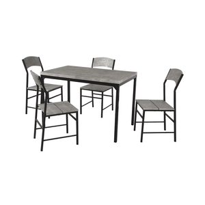 Hot Sale Modern <strong>MDF</strong> <strong>Dining</strong> Room Set New Design Grey <strong>Table</strong> and 4 Chairs - Product Image 1