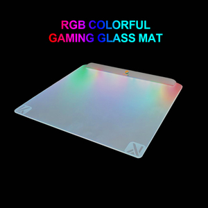 Manufacturer Custom RGB Tempered Esports Gaming Glass Mouse Pad with Ultra-Smooth Micro-Etched Surface and Non-Slip Base - Product Image 3