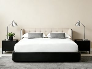 Letto Matrimoniale King Size con Contenitore, Disponibile in Varie Misure, Struttura in Legno Massello di Pino Francese, Design Moderno e Lussuoso <span class=keywords><strong>160x200</strong></span> - Product Image 2