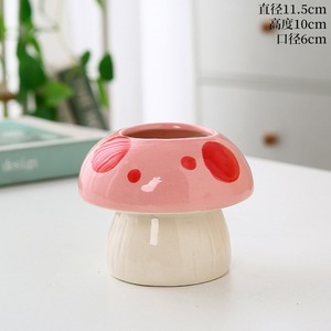 MSH Vaso in Ceramica a Forma di Fungo Cartoonesco, Portapenne Idroponico, Regalo <span class=keywords><strong>per</strong></span> Ragazze - Product Image 5