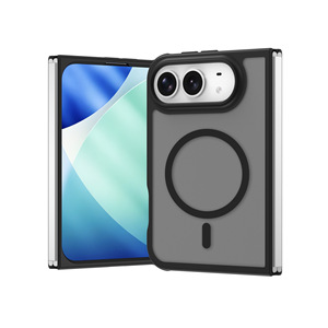 Coque pour <span class=keywords><strong>iPhone</strong></span> 18 Fold, sensation de peau, charnière à aimant, coque de <span class=keywords><strong>téléphone</strong></span> transparente tout-en-un pour <span class=keywords><strong>iPhone</strong></span> 18 Fold, pliage gauche/droite - Product Image 3