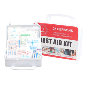 Botiquín de Primeros Auxilios de Plástico Resistente al Agua para 25 Personas, Estuche Rígido para Emergencias <span class=keywords><strong>en</strong></span> <span class=keywords><strong>el</strong></span> Hogar, Oficina, Auto y Fábrica - Product Image 5