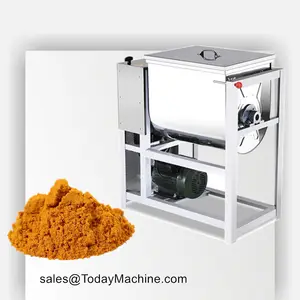 Mesin pencampur bubuk kering Mixer pita ganda mesin pencampur tanah substrat jamur konveyor sekrup