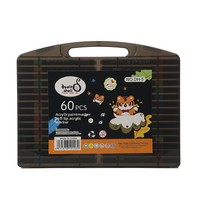 12/24/36/48/80 PCS Marqueurs acryliques, stylos à pointe souple mélangeables pour l'art et l'artisanat
