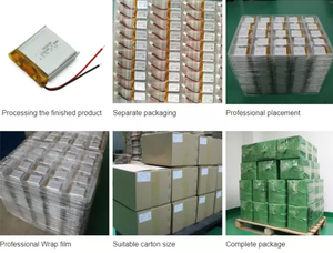 Batteries Li-Ion ultra-minces 1 mm 015362 250 mAh 3,7 V avec protection PCB, garantie de 2 ans, très vendues en Inde, taille mini 1000 - Product Image 4