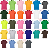 T-shirts unis imprimés unisexe noir t-shirt 100% coton brodé t-shirt grande taille t-shirt personnalisé