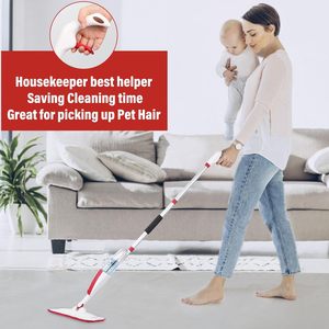 New Custom Logo Portable Detachable 360 Rotary Floor <b>Cleaning</b> Tools Hand-free Spray Microfiber Flat <b>Mop</b> for Floor <b>Cleaning</b> - Product Image 6