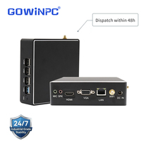 Lecteur multimédia pour affichage numérique sans ventilateur Intel N2840 J1800 J1900 avec sortie HDMI VGA et audio pour écran publicitaire et système de sonorisation