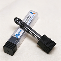 Fraise à bout sphérique en carbure, 2/4 cannelures, revêtement HRC55 HRC58, outil à longue portée pour fraisage de profilés en acier inoxydable, OEM
