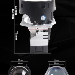<b>LED</b> <b>Projector</b> Headlight New 3'' L50 <b>Led</b> <b>Projector</b> Lens Headlight Bi <b>Led</b> Laser with 15000lux 5500K 68W Car Headlights - Product Image 4