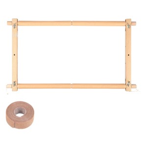 Marco de madera para punto de cruz, rectangular, de tela de algodón, herramienta de bordado para coser y acolchar - Product Image 2