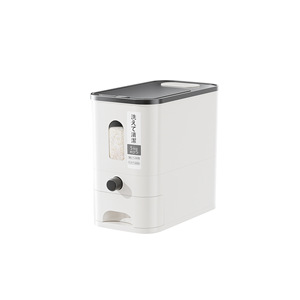 Boîte de rangement hermétique pour riz, céréales, grains, haricots, farine – Seau de stockage de riz avec indicateur d'humidité – Seau anti-humidité pour la maison - Product Image 5